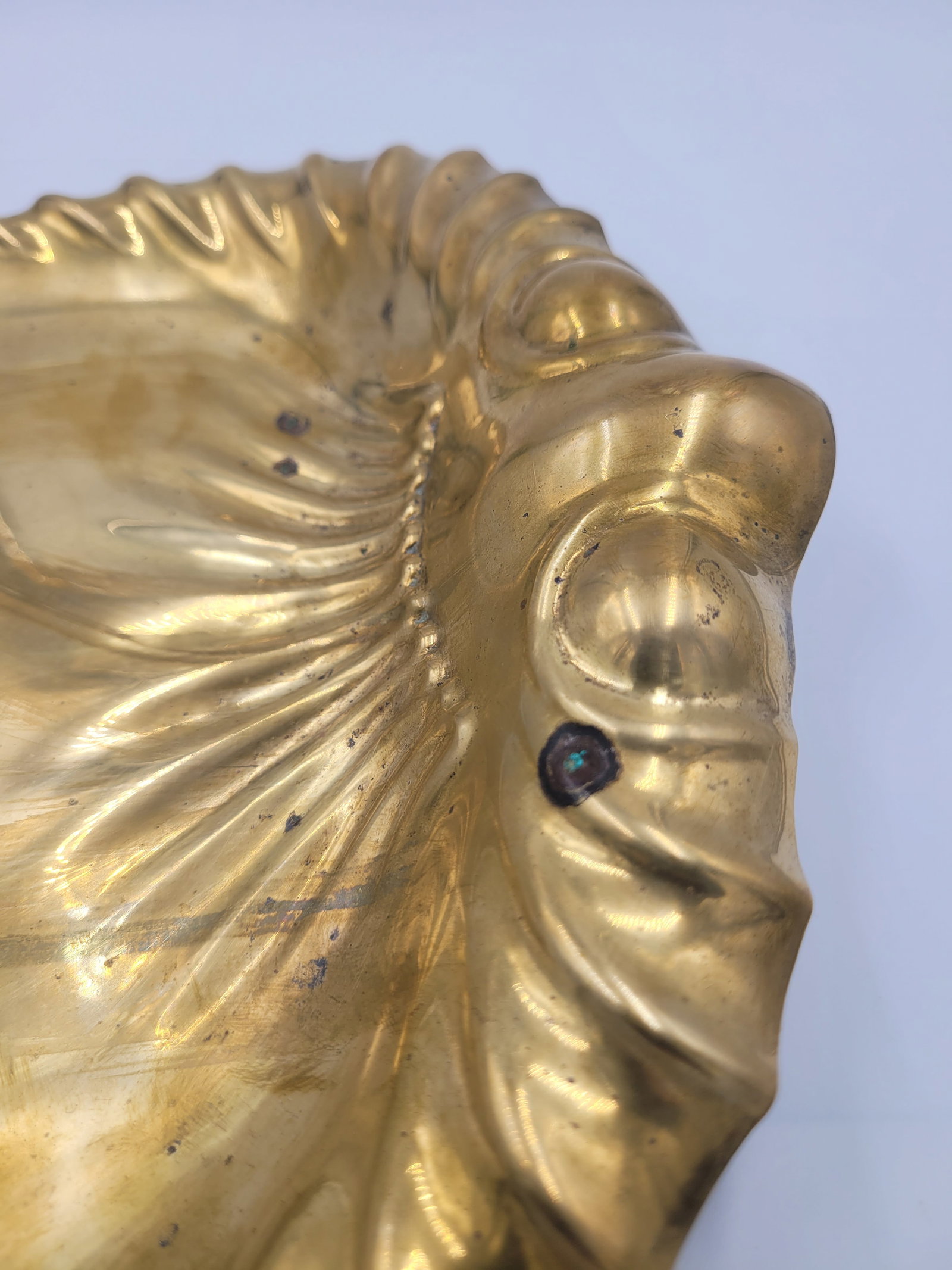 Antique English Art Nouveau Brass Crumb Tray by Joseph Sankey & Sons - 7