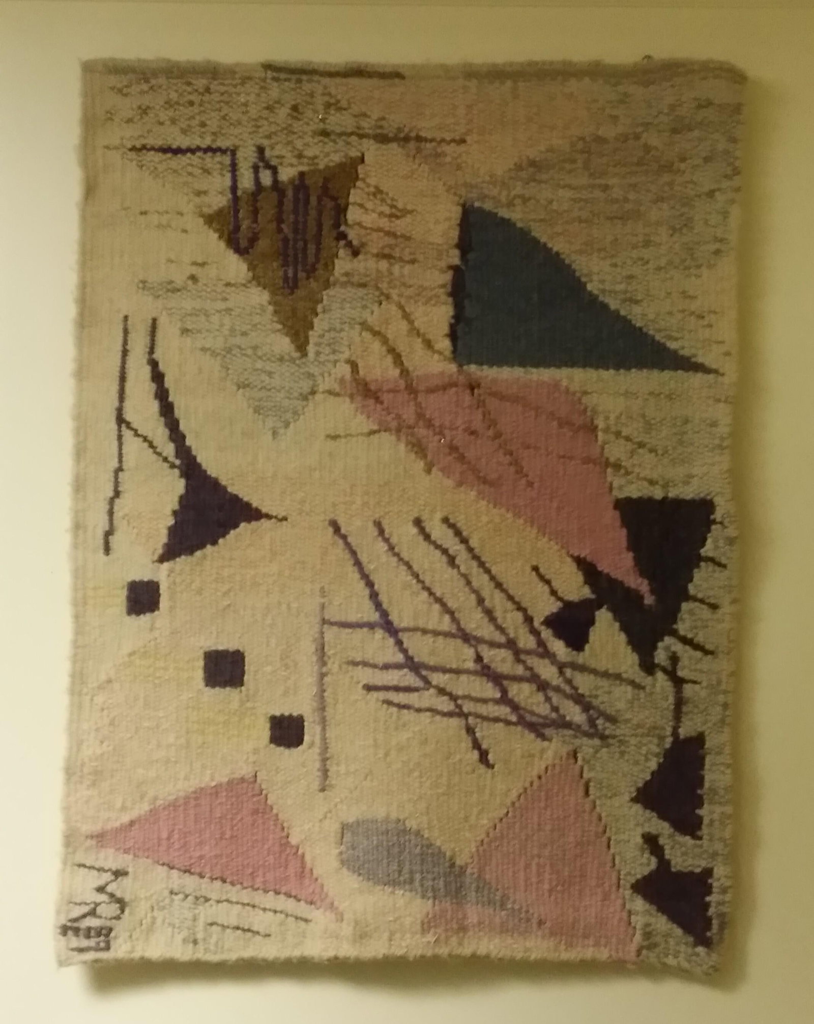 Triangle I and II Over Trinity Tapesrty of the Law of Three Hand Woven Tapestry Series - 7