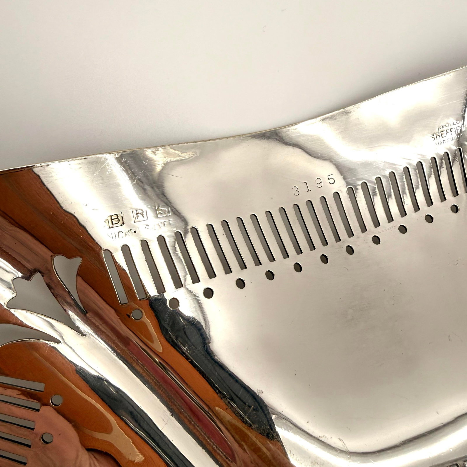 Vintage Sheffield Silver Plate Centerpiece Bowl Basket - 4