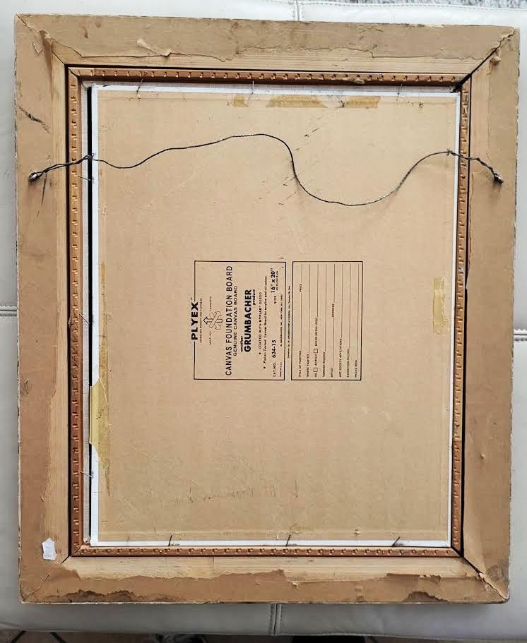 Charming Vintage Signed Oil Painting "Flower Market" - F. G.Fleming - 7