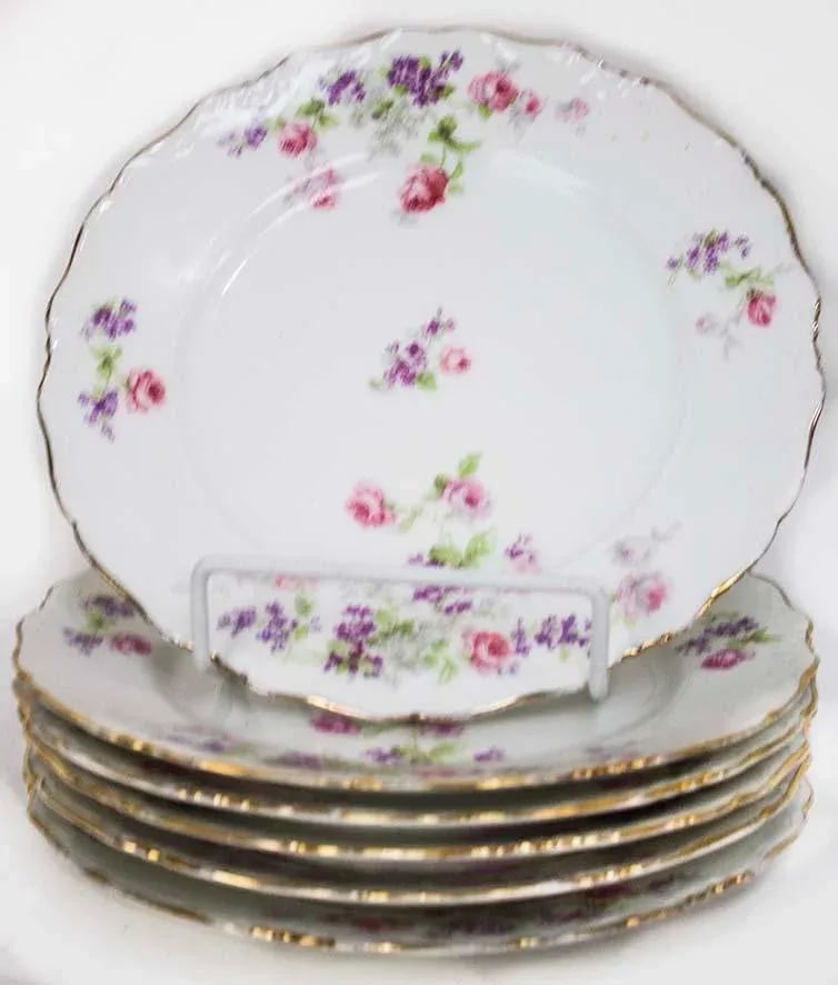Limoges China Depose Pattern - Set of 6 Plates - 2