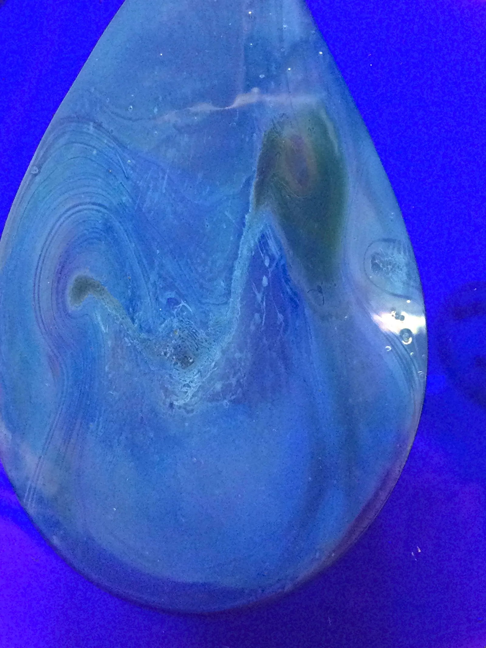 1970's Harkness Hand Blown Cobalt Blue Glass Vase - 12