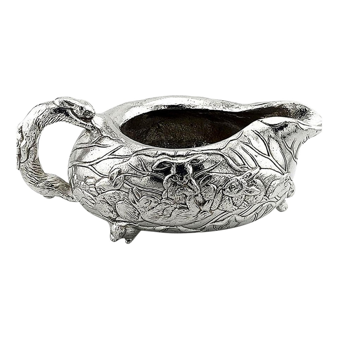 Arthur Court Aluminum Gravy Boat Bunnies Rabbits (1 of 3)