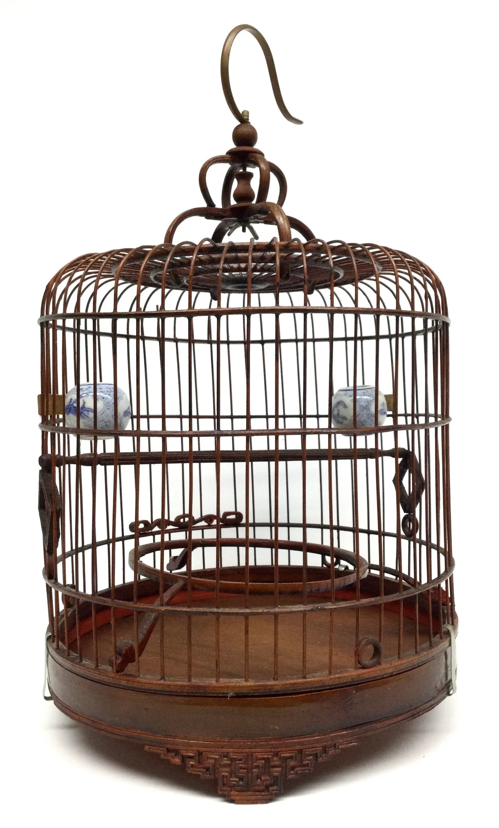 Antique Bamboo Chinese Bird Cage - 13
