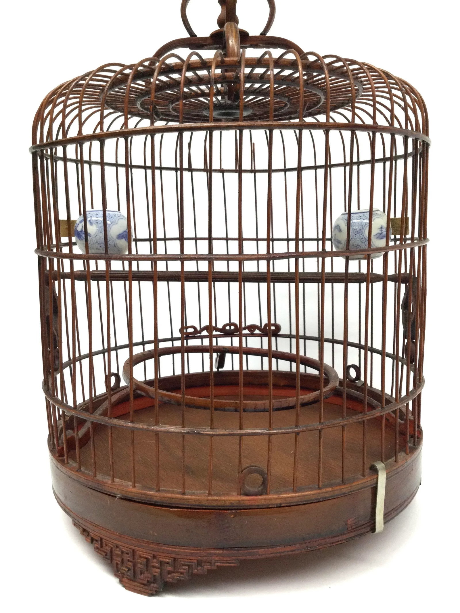 Antique Bamboo Chinese Bird Cage - 2