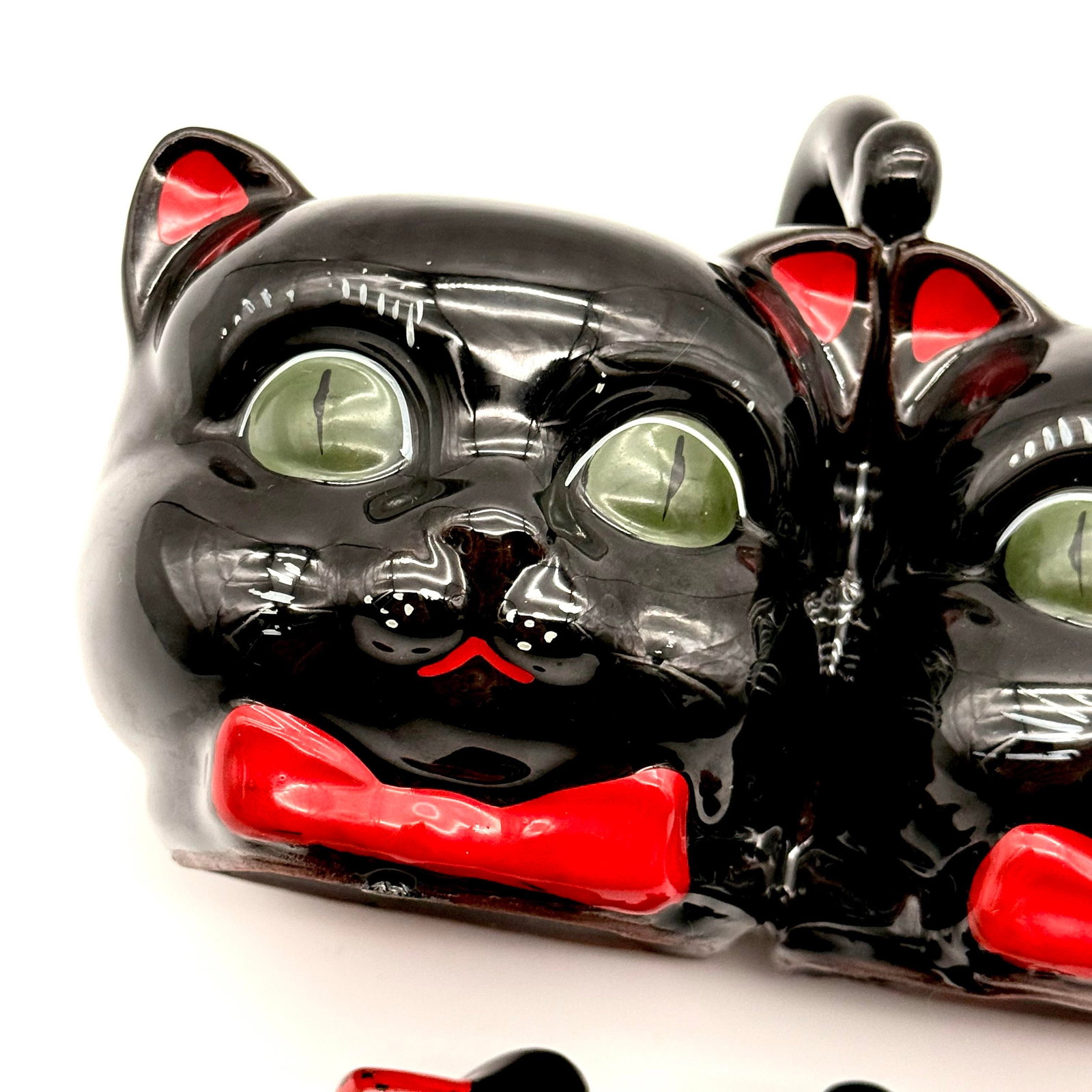 Rare Vintage Black Cat Jam and Marmalade Porcelain Serving Dish - 10