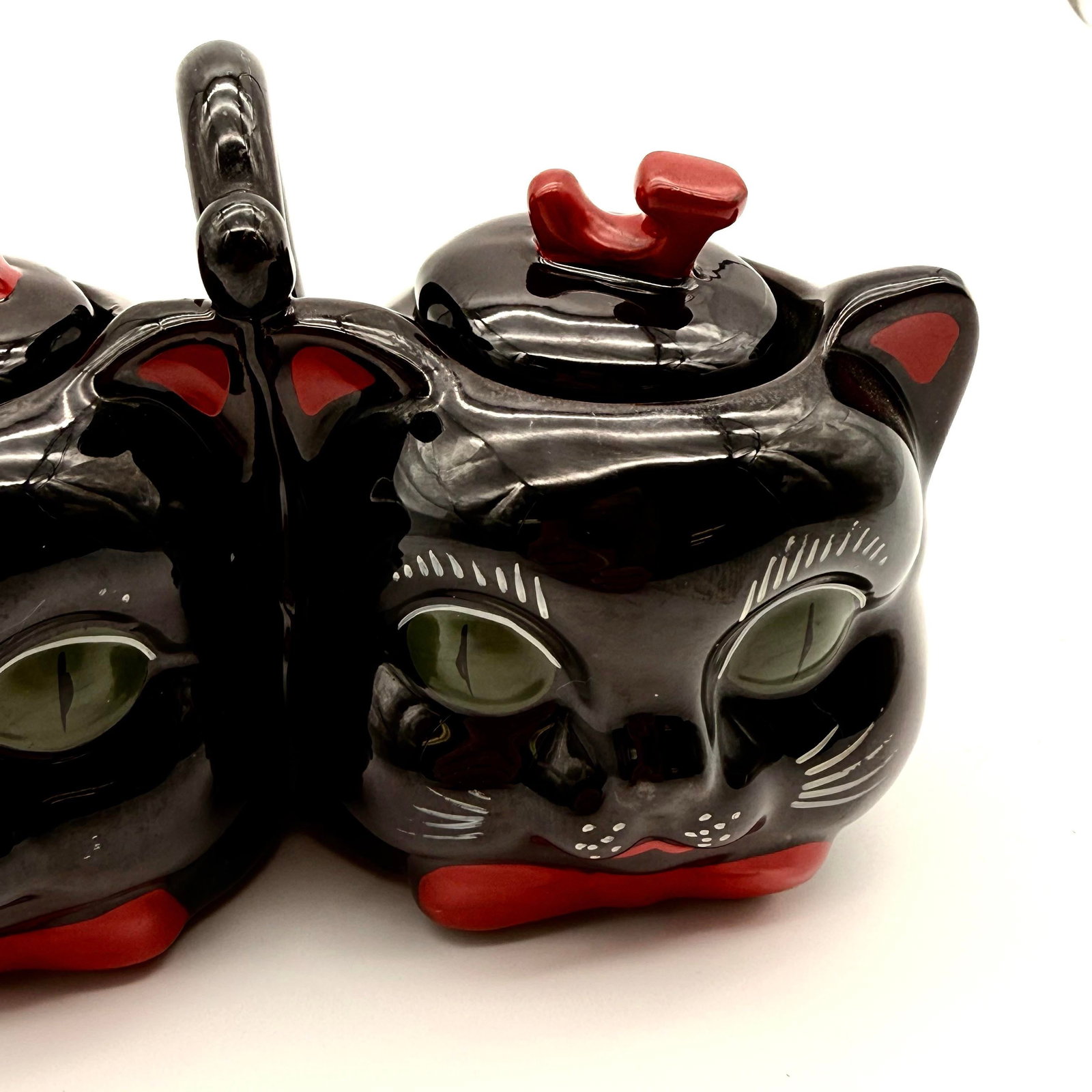 Rare Vintage Black Cat Jam and Marmalade Porcelain Serving Dish - 11