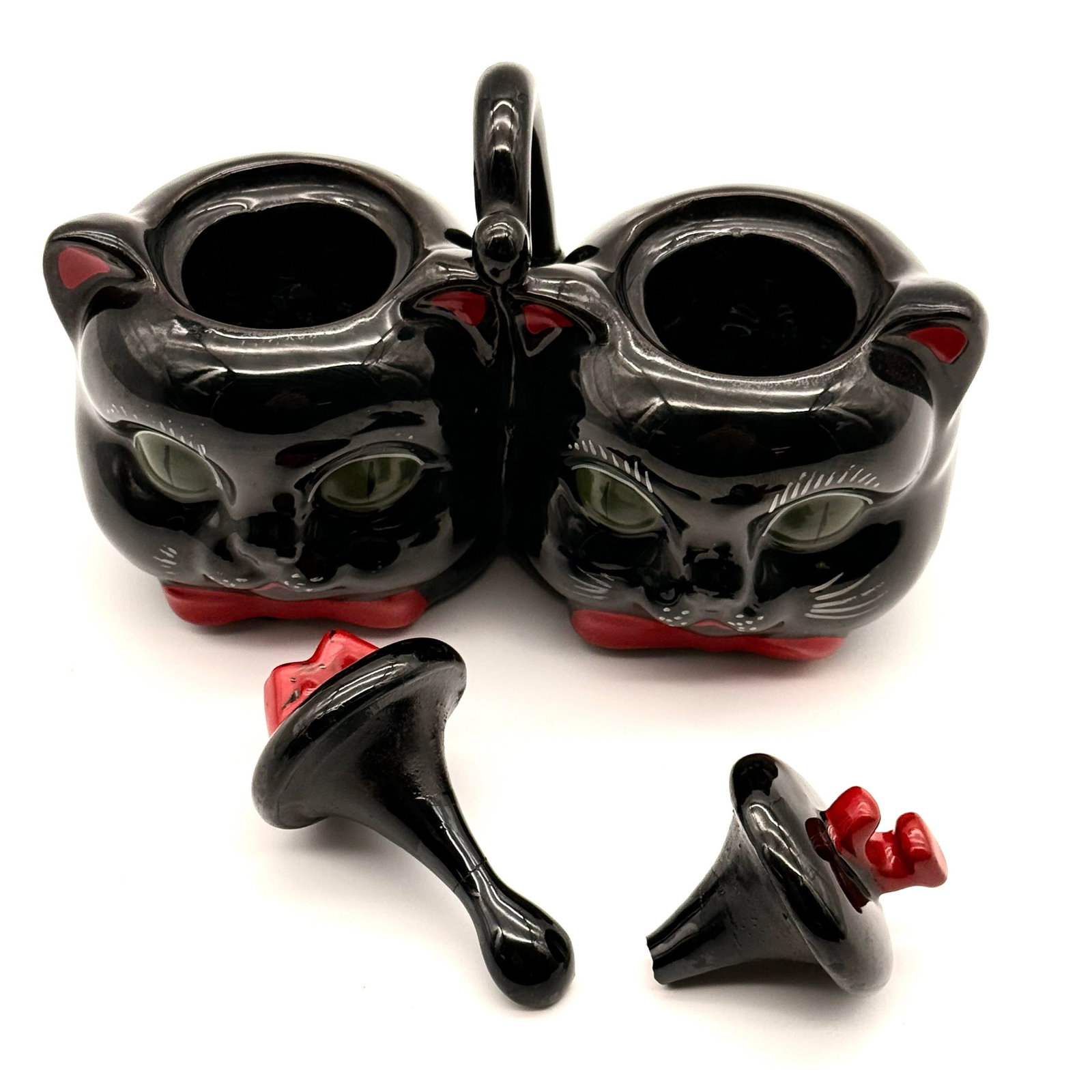 Rare Vintage Black Cat Jam and Marmalade Porcelain Serving Dish - 2