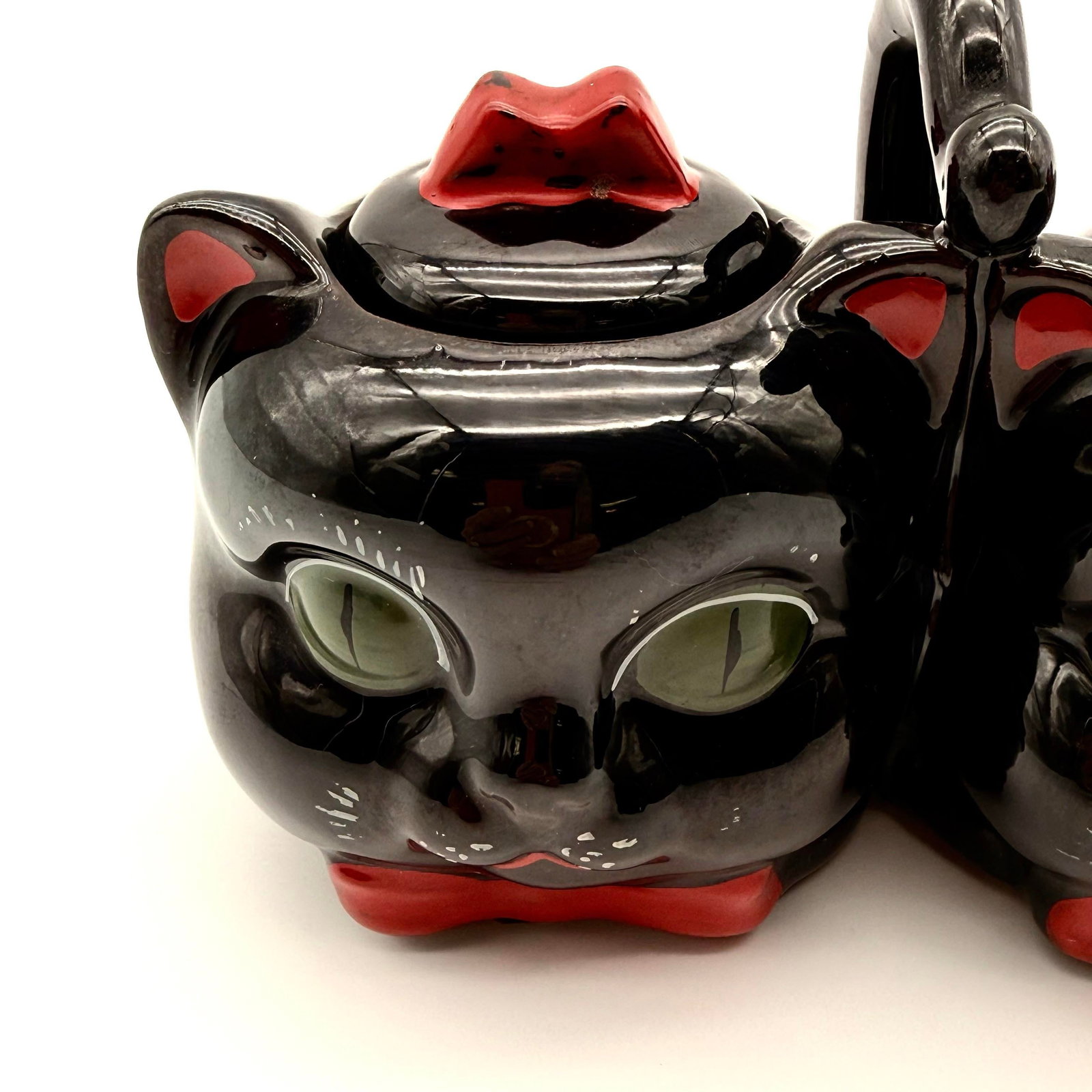 Rare Vintage Black Cat Jam and Marmalade Porcelain Serving Dish - 5