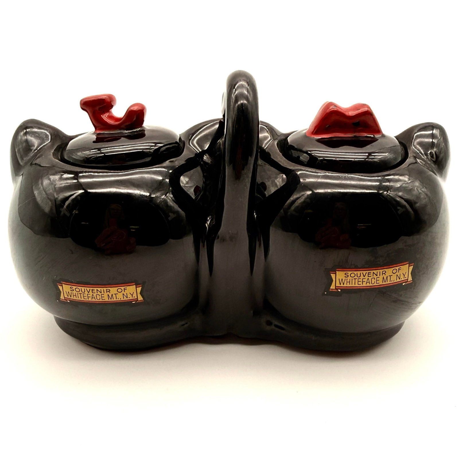 Rare Vintage Black Cat Jam and Marmalade Porcelain Serving Dish - 7