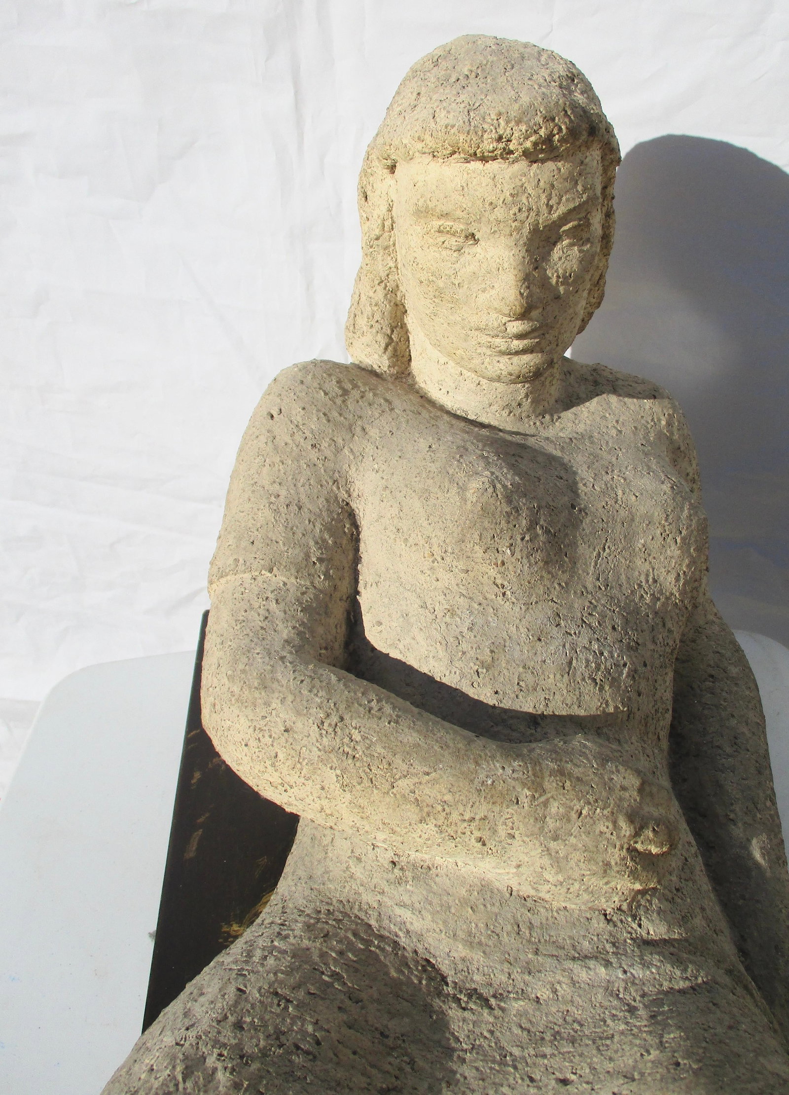 Berta Margoulies MCM Concrete Sculpture of Reclining Woman - 6