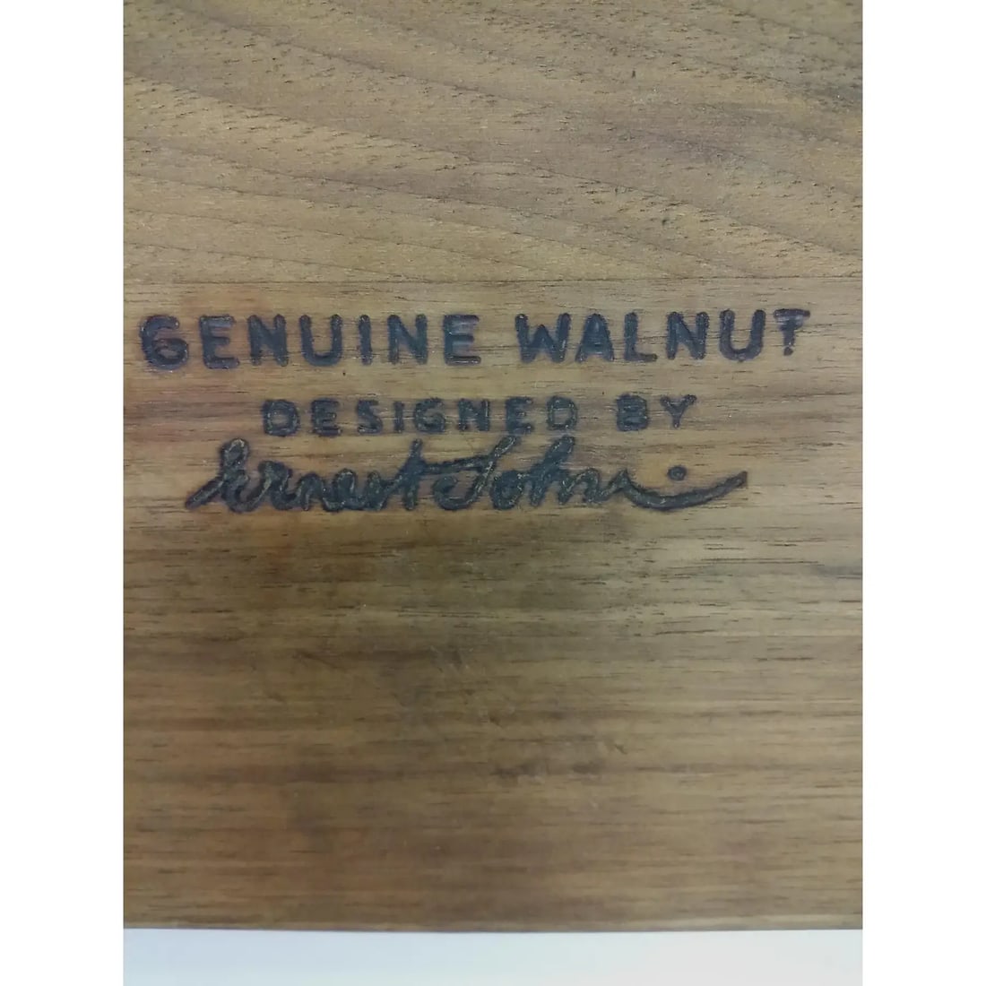 Ernest Sohn Mid-Century Cheese Dip Walnut Platter - 9