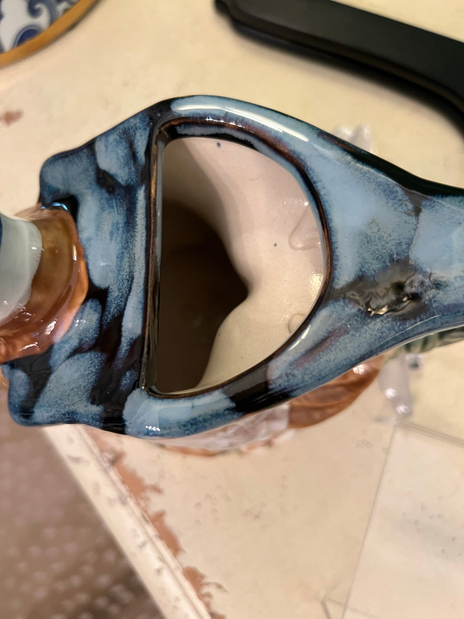 Vintage Majolica Mallard Duck Pitcher - 6