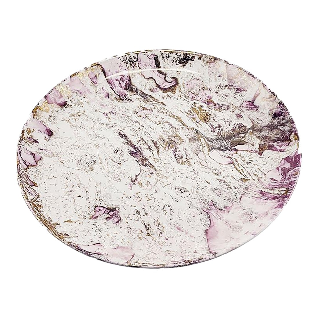 Mid Century Sascha Brastoff Surf Ballet Dinner Plate - Pink & Gold: Sascha Brastoff Surf Ballet dinner plate, pink & Gold version. Signed on back, excellent condition There are 7 others in my shop They are listed separately because since they are hand painted and have