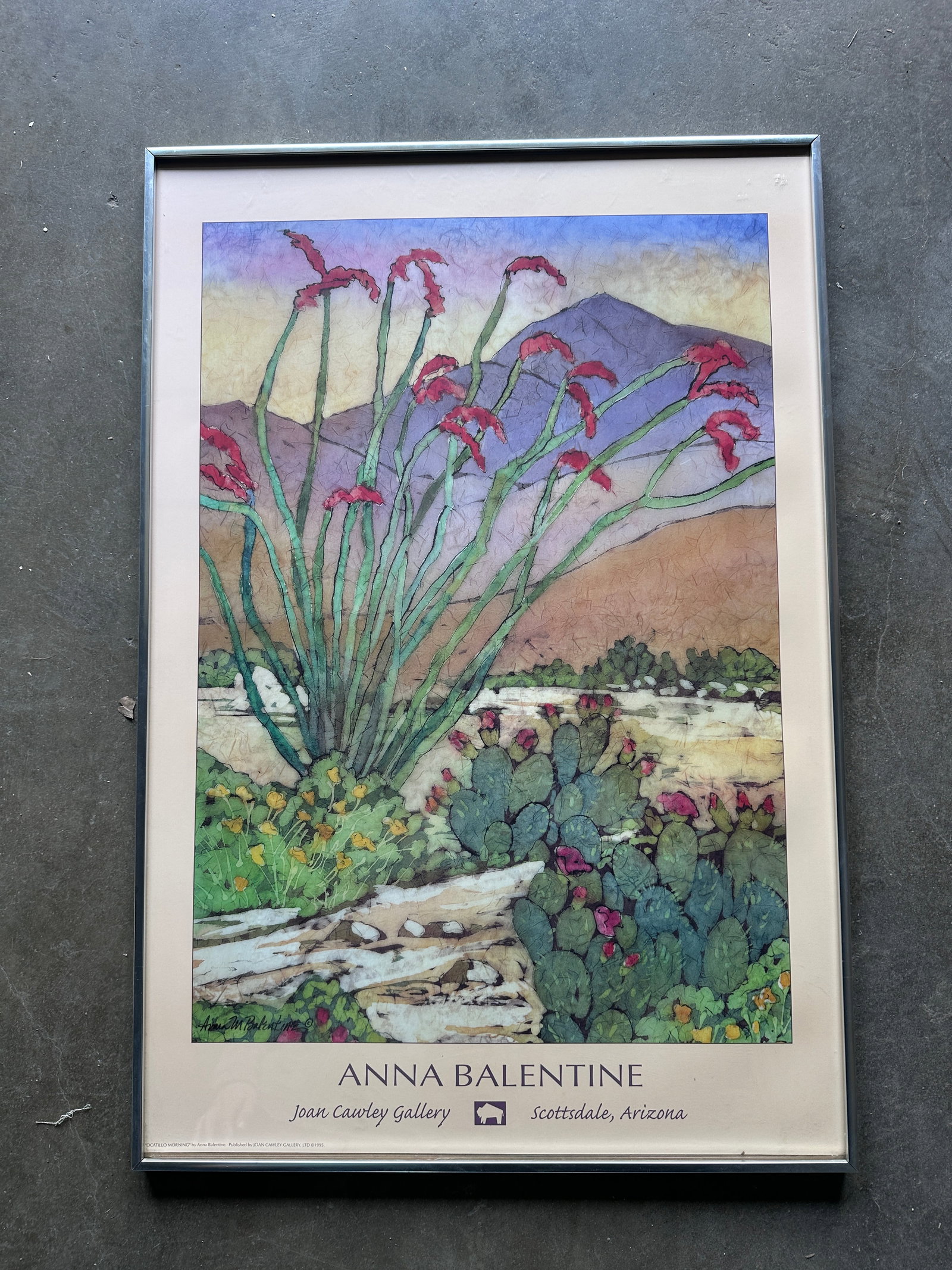 1990s Original Anna Balentine Exhibition Poster - 3