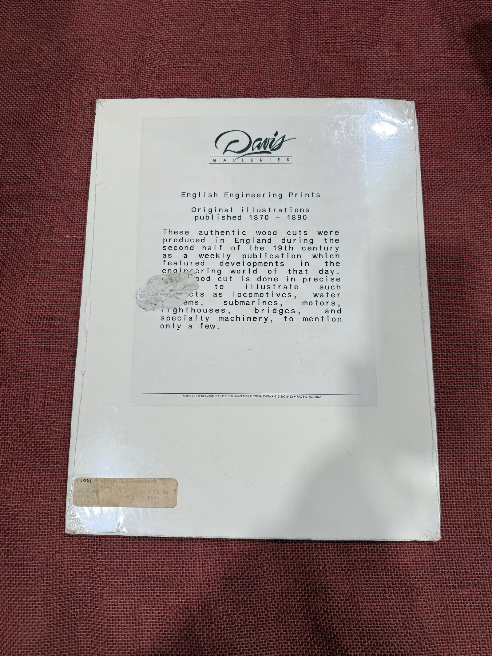 Original Engineering Reproduction Print Illustration Published 1870 to 1890 - 2