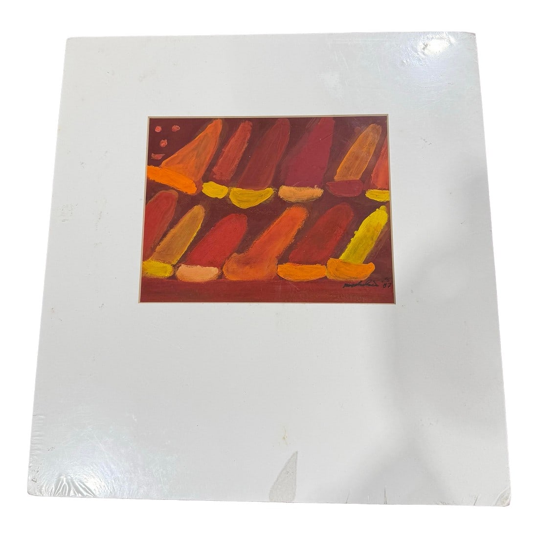 1970s Ron Robertson Signed Painting (1 of 3)