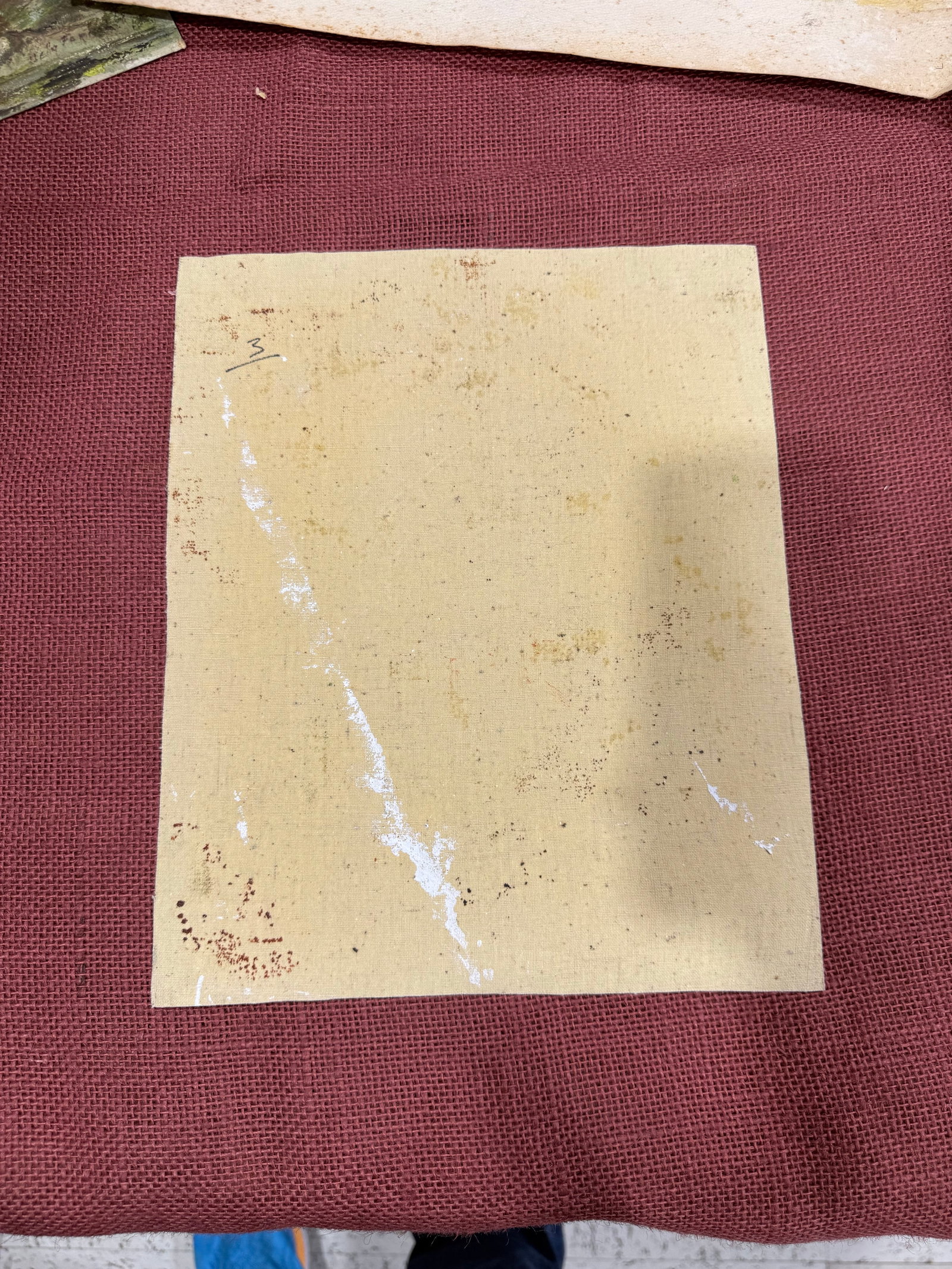 Man With Beard Portrait-Vintage 1950s Painting - 2