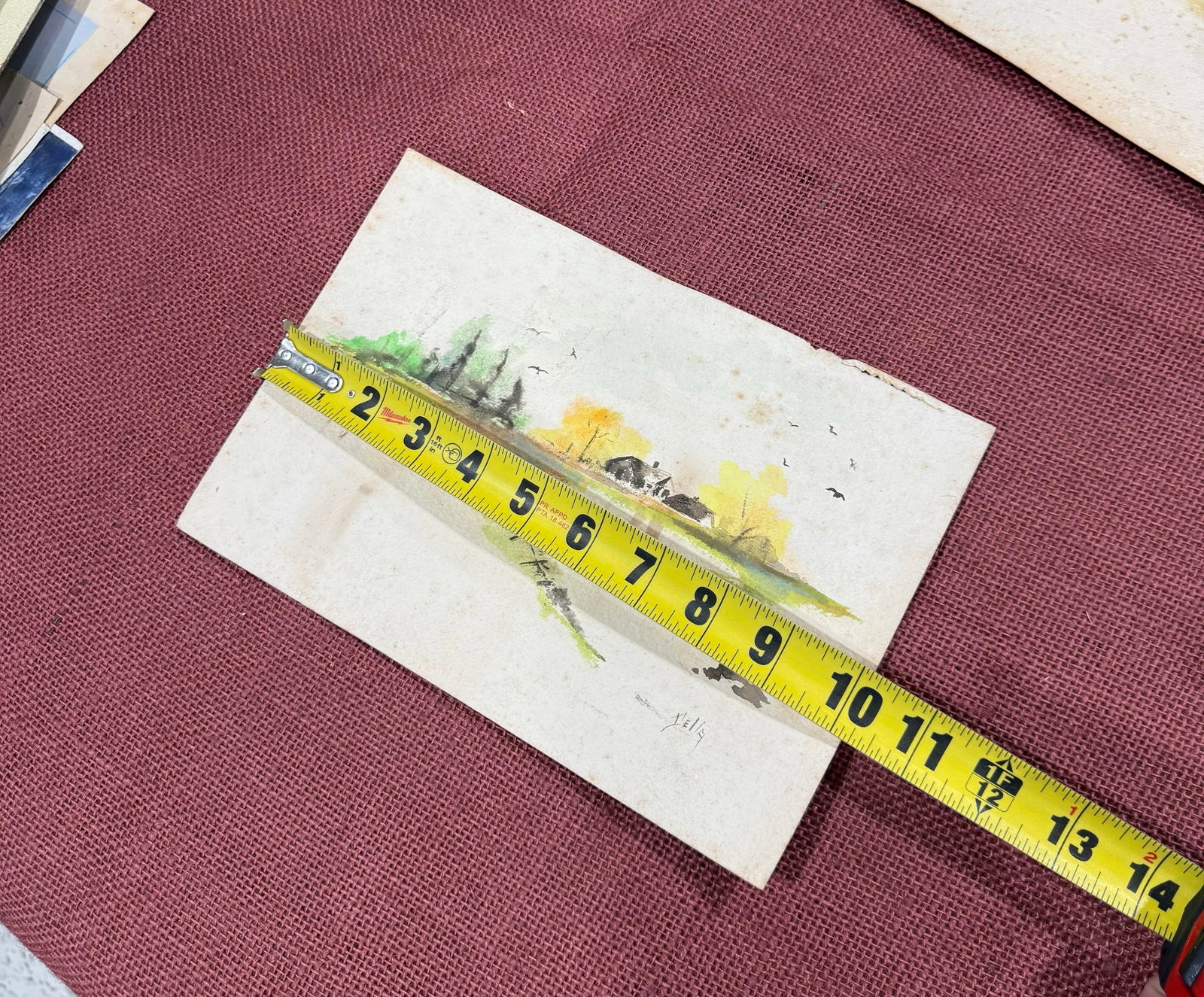 Della Watercolor/ Pastel 1950s Loose Signed - 5