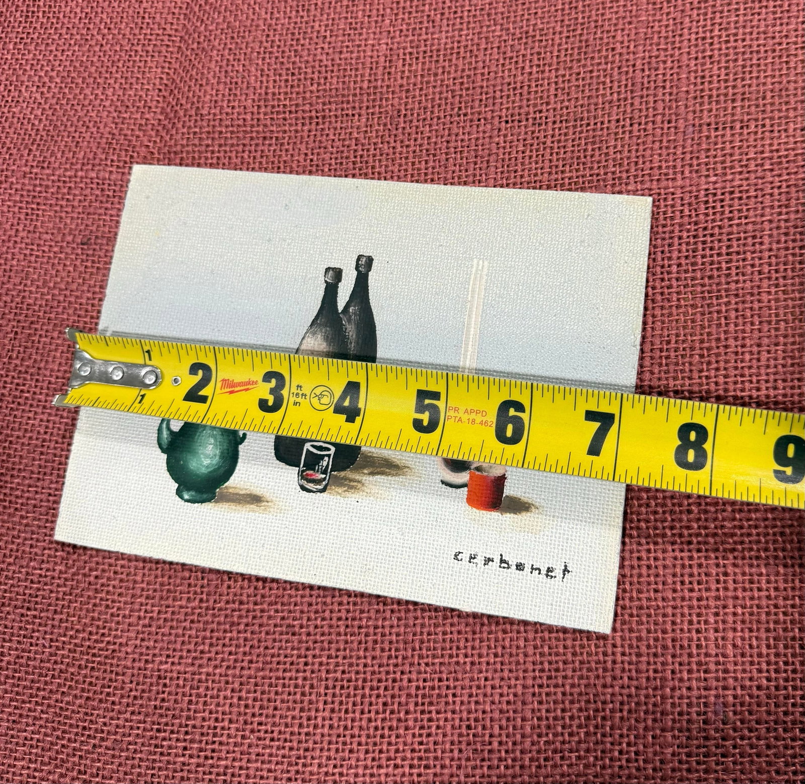 Oil Painting on Board Cerbonet Signed 1950s - 4