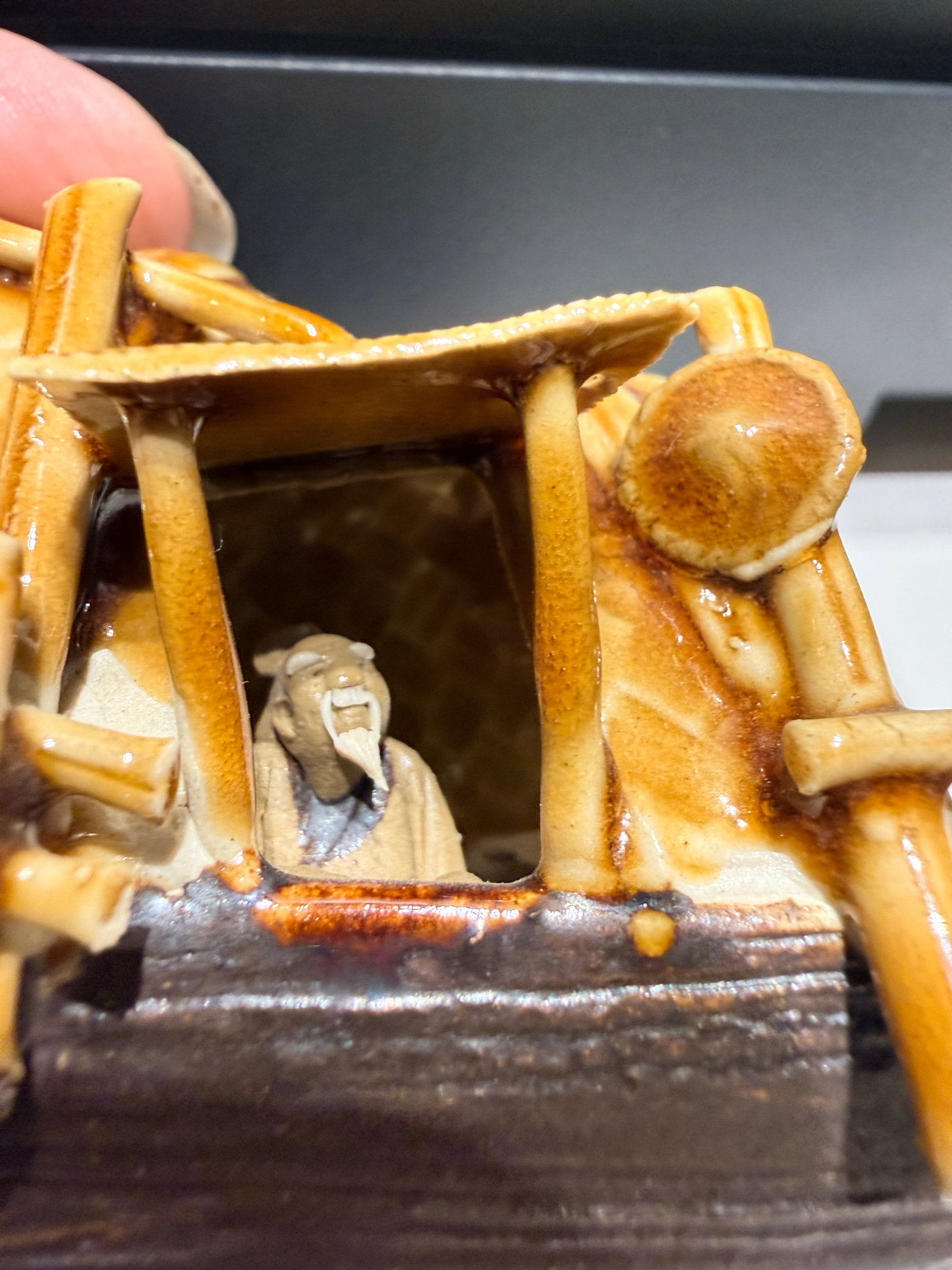 Miniature Sampan With Mudmen Fishermen - 4