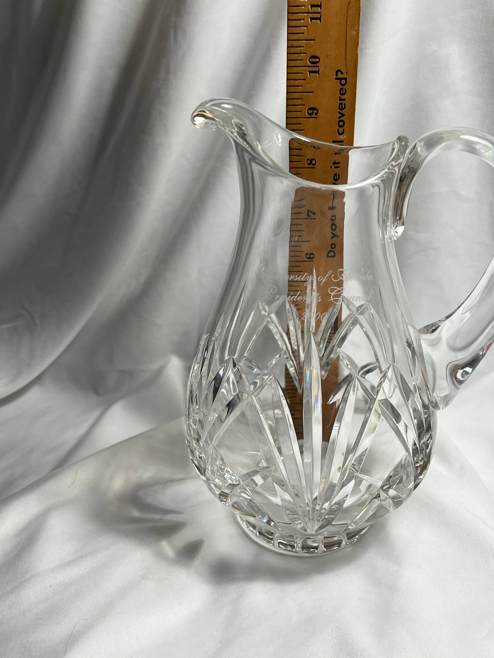 Vintage University of Florida Waterford Crystal Pitcher - 7