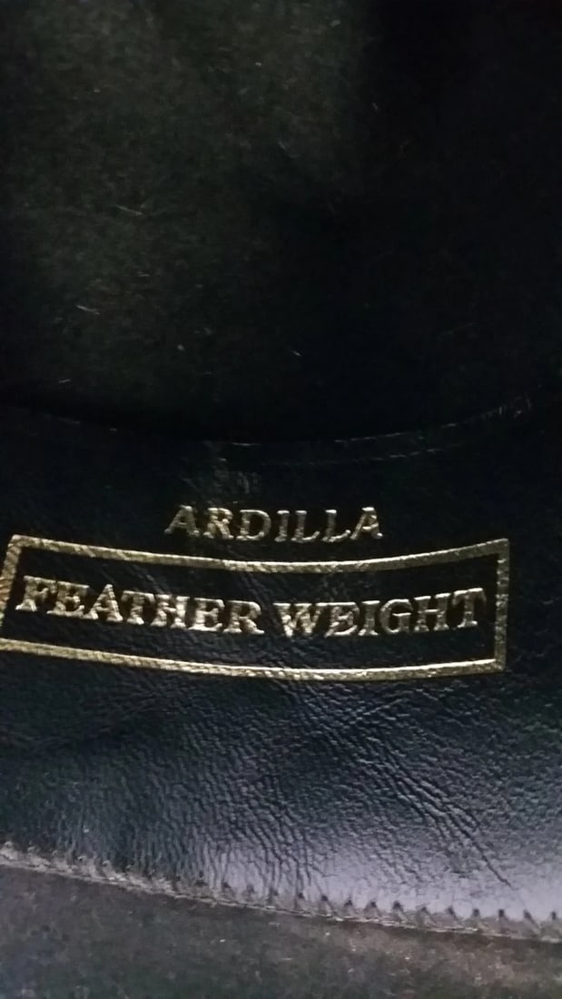 Rare Vintage Borsalino Fur Felt Hat Italy Small Size 4 Ladies or Youth Black Ardilla Feather Weight - 4