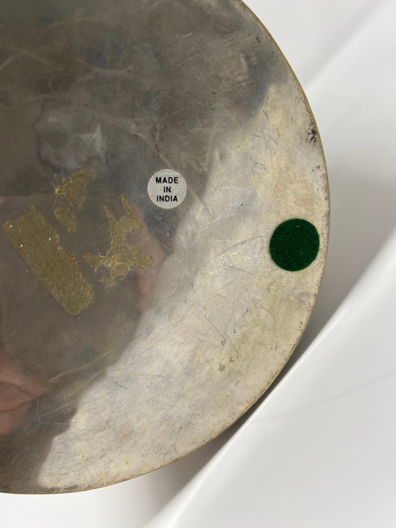 Vintage Indian Pierced Brass Lantern Vase W/ Colored Glass Cabochons – Moorish Boho Decor - 6