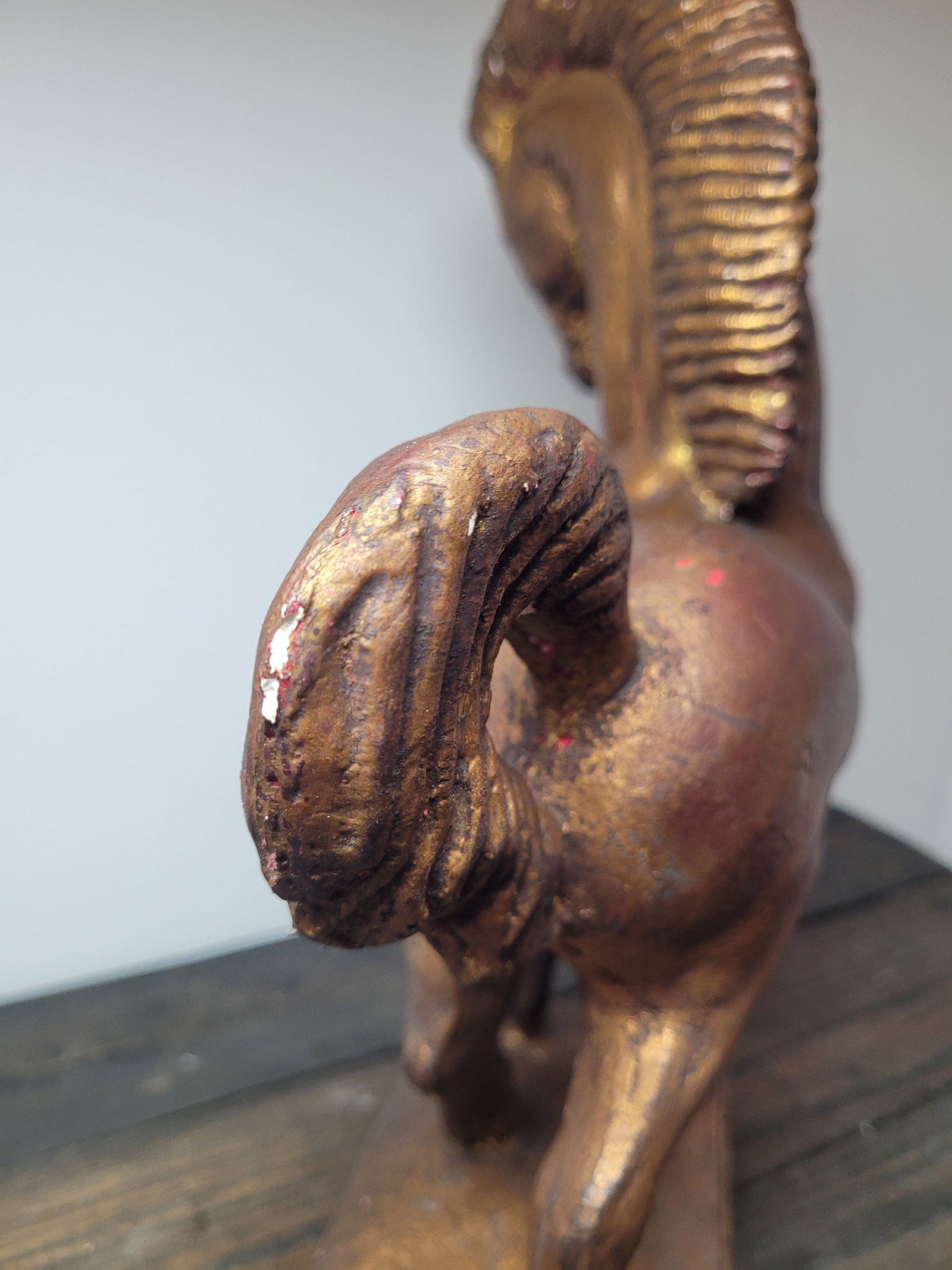 Hollywood Regency Bronze-Finished Plaster Stallion Sculpture - 9