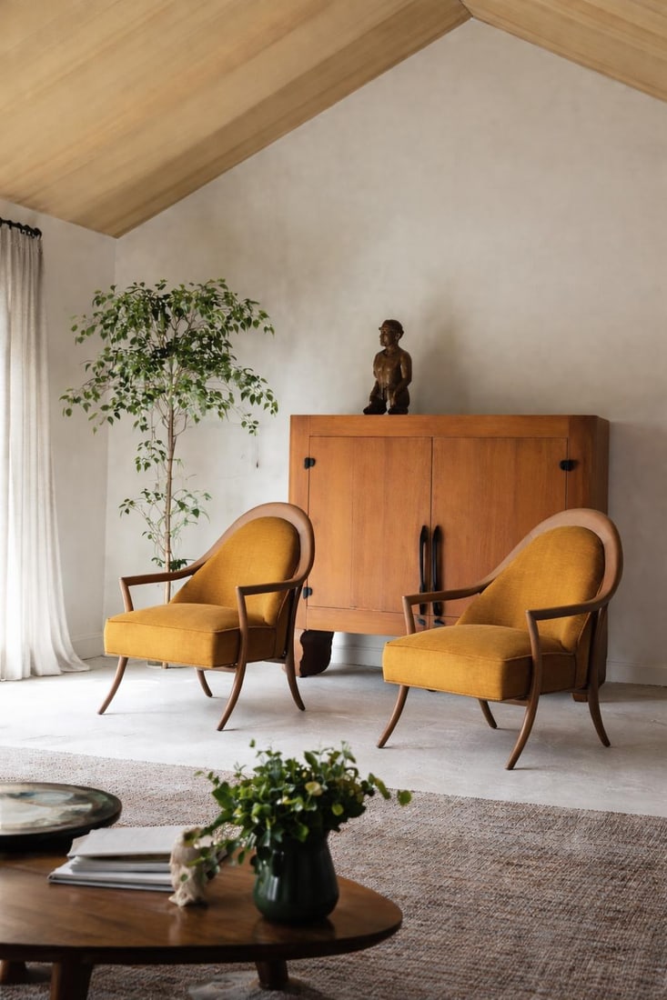 Pair of Mid Century Sabre Leg Lounge Chairs by Widdicomb - 3