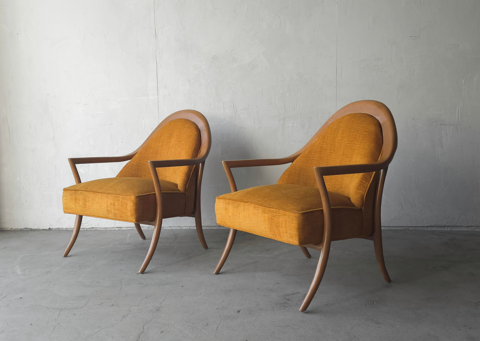 Pair of Mid Century Sabre Leg Lounge Chairs by Widdicomb - 4