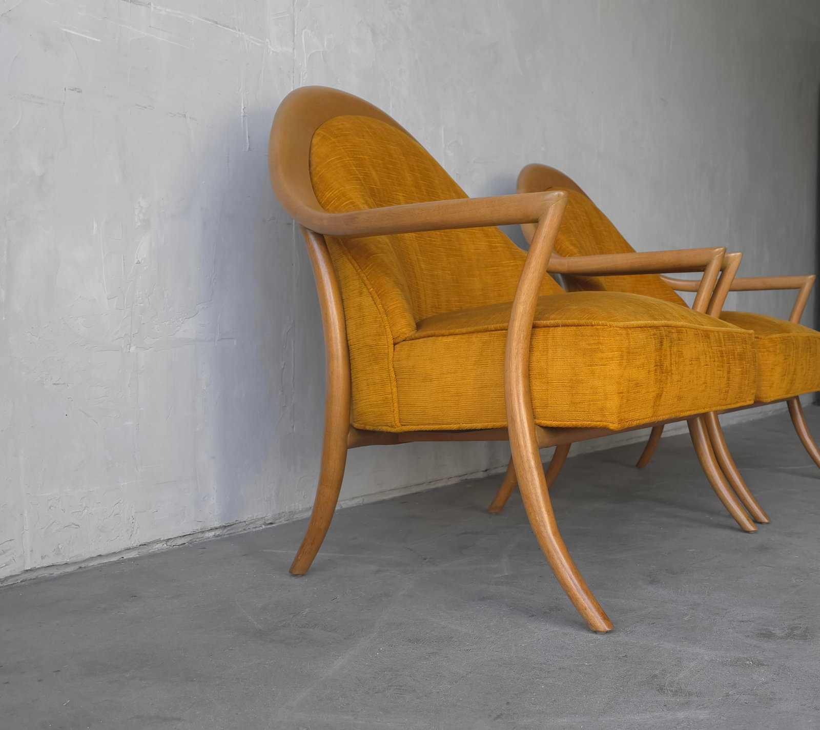 Pair of Mid Century Sabre Leg Lounge Chairs by Widdicomb - 9