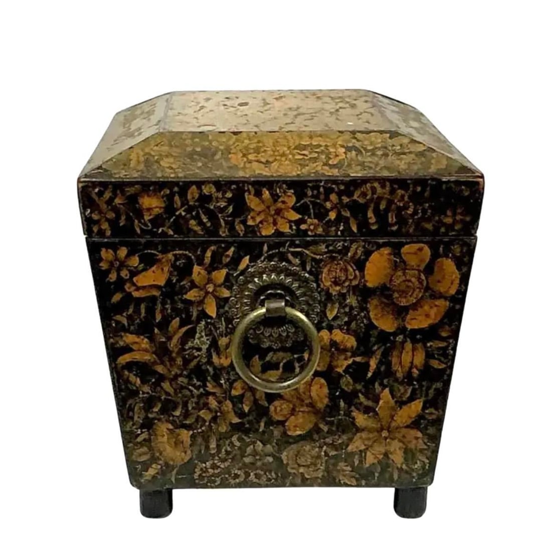 Regency Penwork Tea Caddy - 2