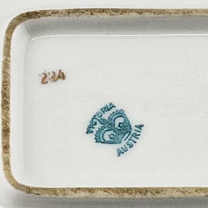 Victorian Austrian Porcelain Sardine Box - Trinket Box - 5