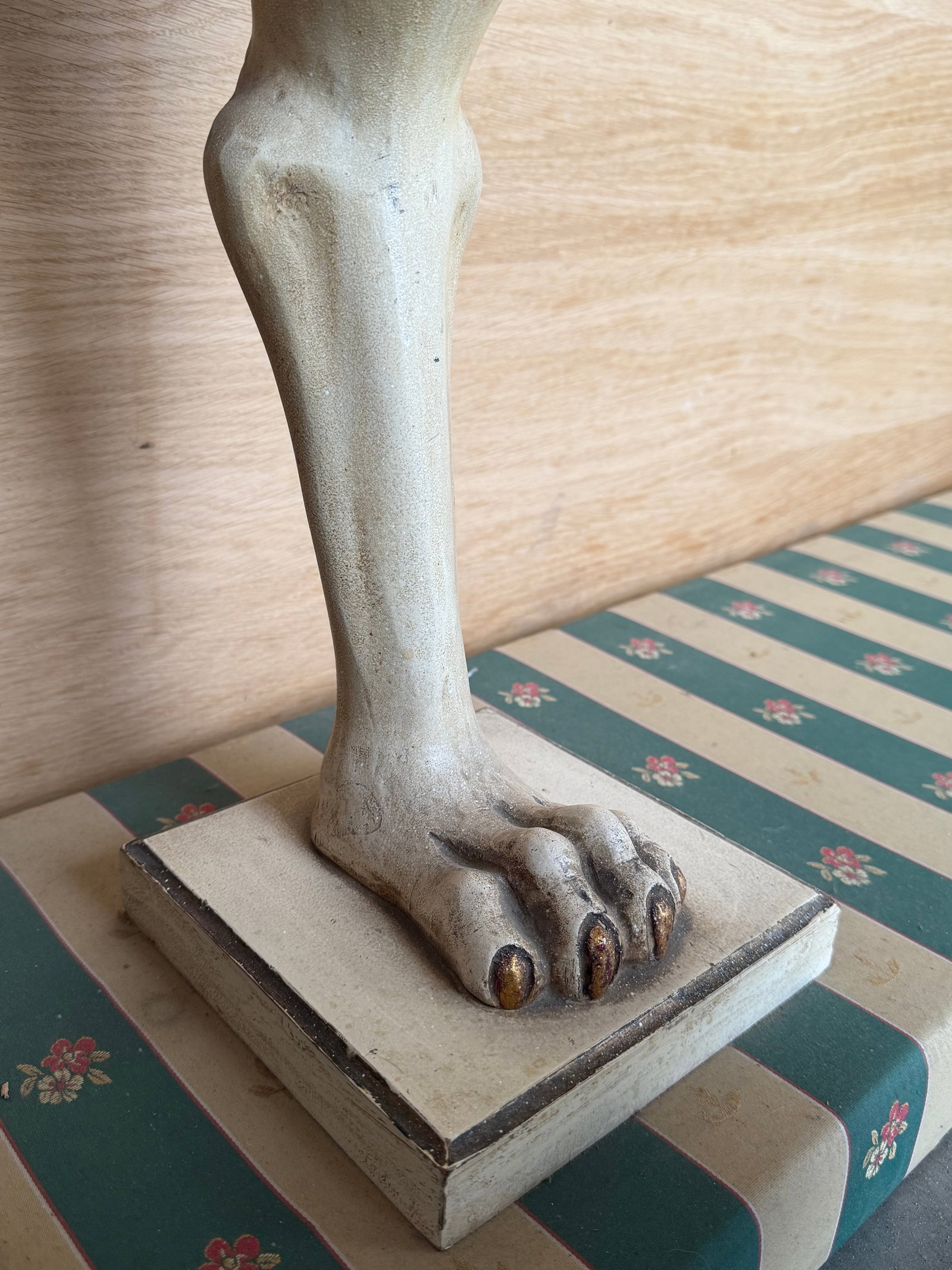 20th Century Swedish Empire Console in Carved, Polychrome and Gilded Wood - 11