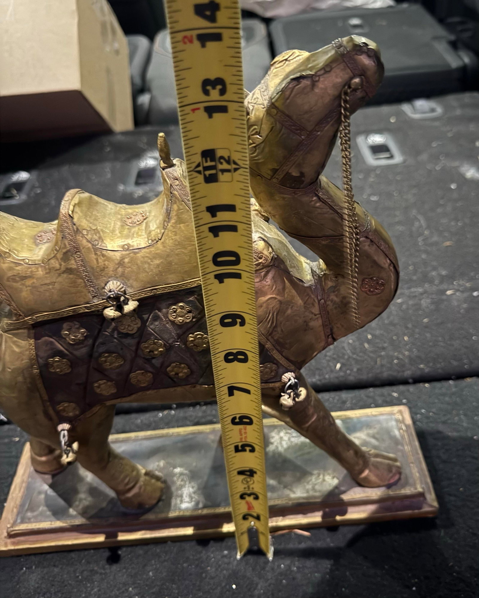 Camel Copper Metal Enamel Vintage Showpiece Art Decorative 1930s - 5