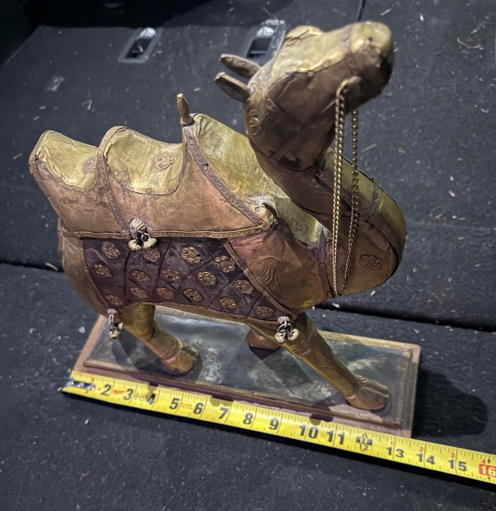 Camel Copper Metal Enamel Vintage Showpiece Art Decorative 1930s - 6