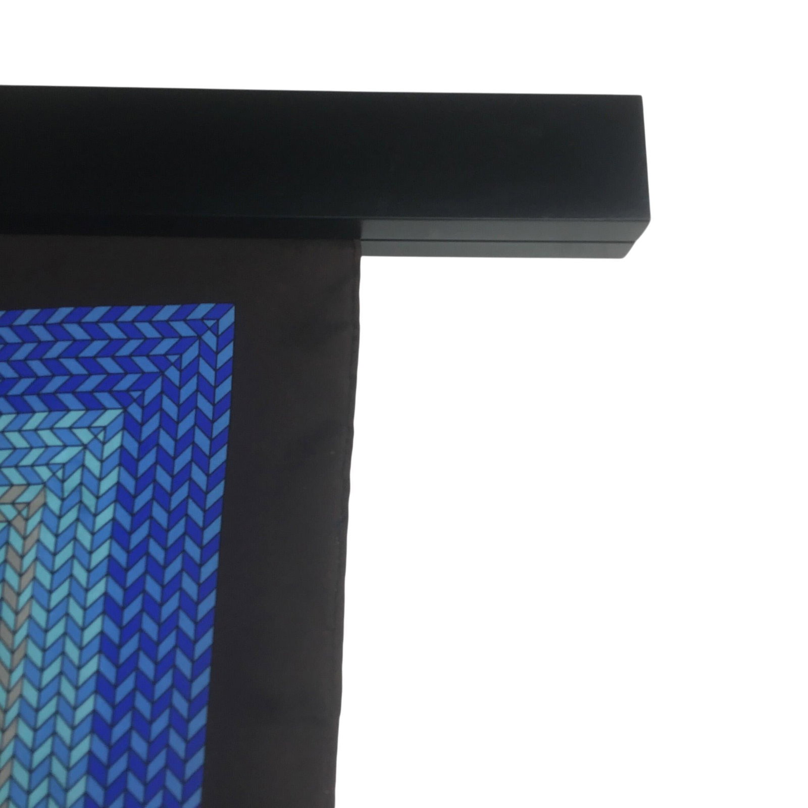 Pure Silk Twill Pierre Cardin Vintage Scarf With Wall Hanging Scarf Holder - 3