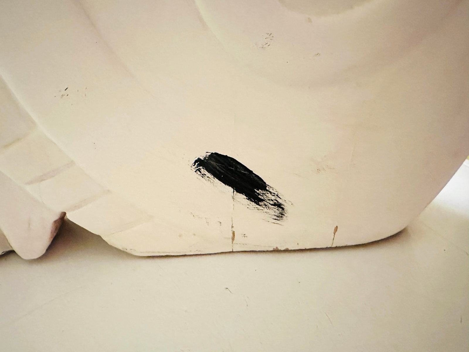 White & Black Carved Wood Cat by Laurel Burch - 10