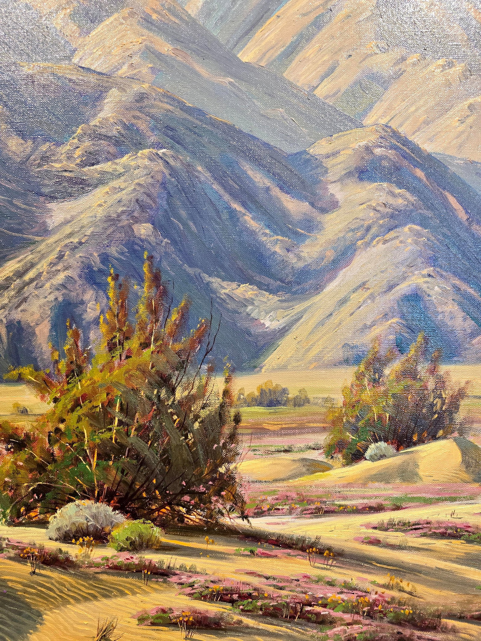 Paul Grimm -Spring 1957 Mojave Desert Amazing Landscape -Oil Painting - 6