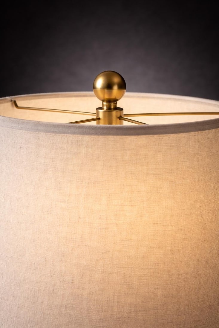 Vintage Hollywood Regency Pink Spiral Ceramic Table Lamp With Linen Shade - 4