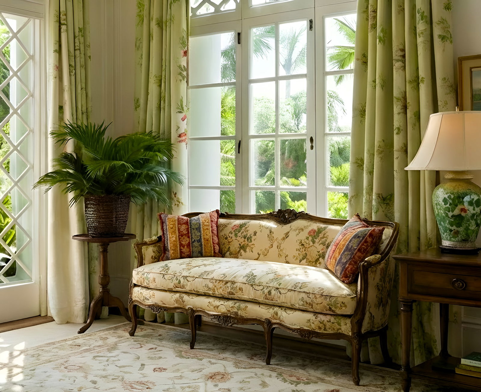 Mid 20th Century Louis XV Carved Walnut Settee | Newly Upholstered French Linen & Down Cushion | Pal - 9