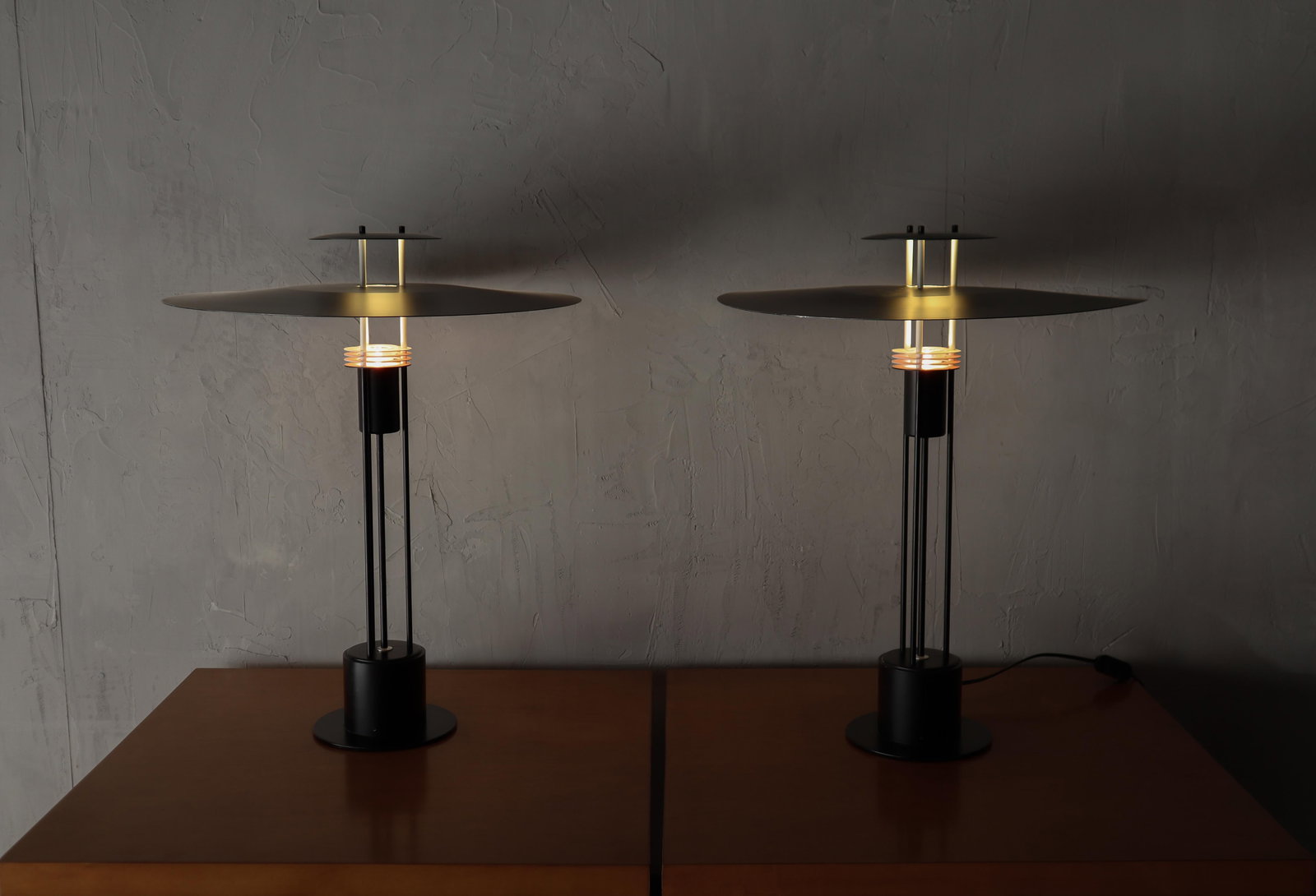 Space Age 3-Line Series Table Lamps by Frandsen - A Pair - 6