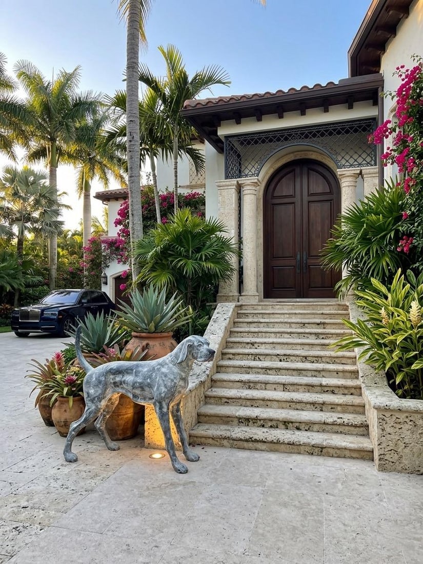 Cast Iron Pointer Dog Sculpture - 7