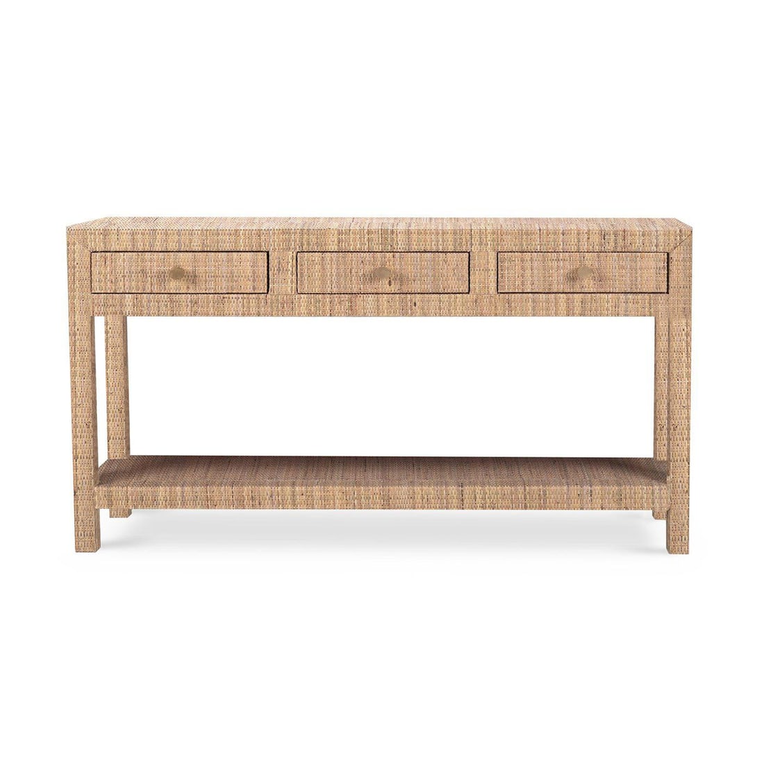 Natural Rattan Console Table - Open Box - 3