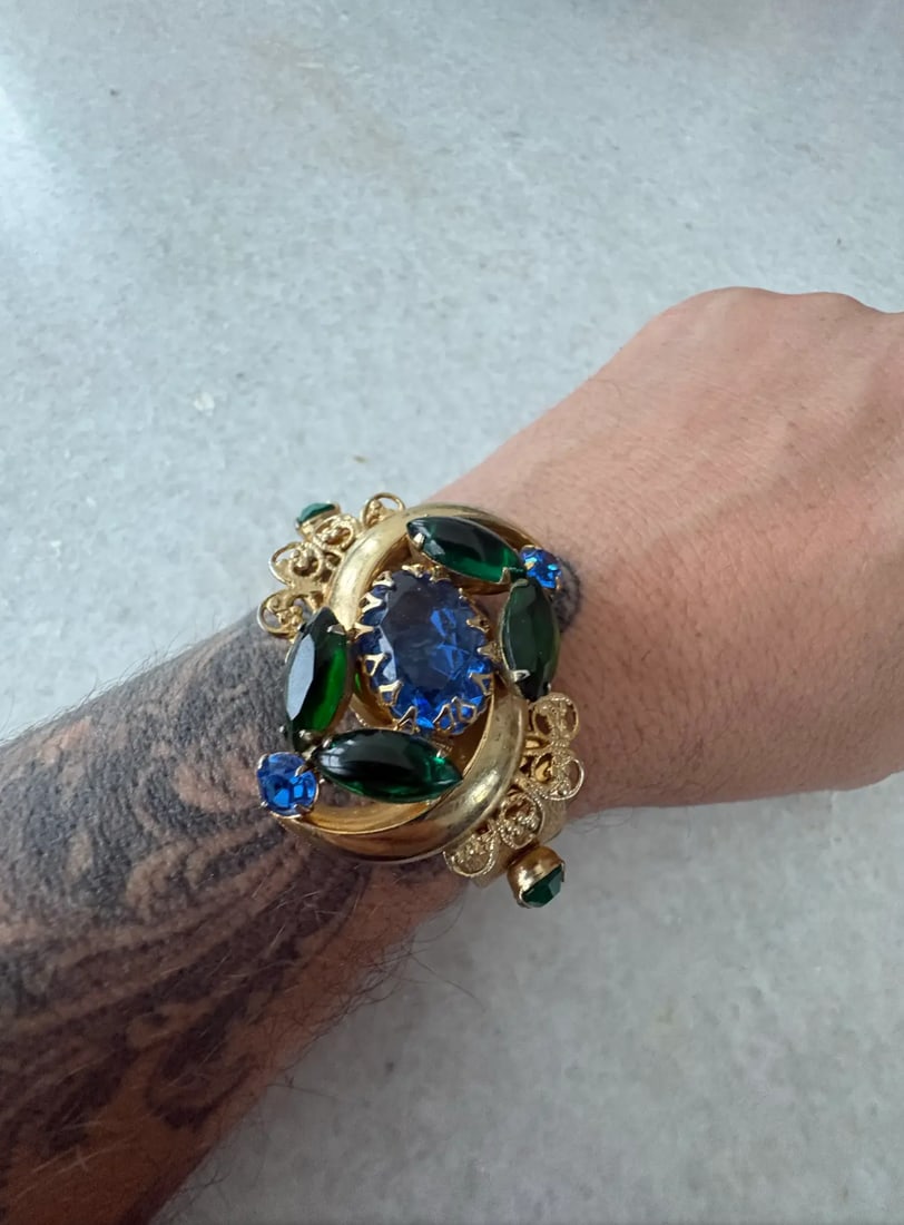 Mid 20th Century Selro Selini Clamper Cuff Bracelet - 3