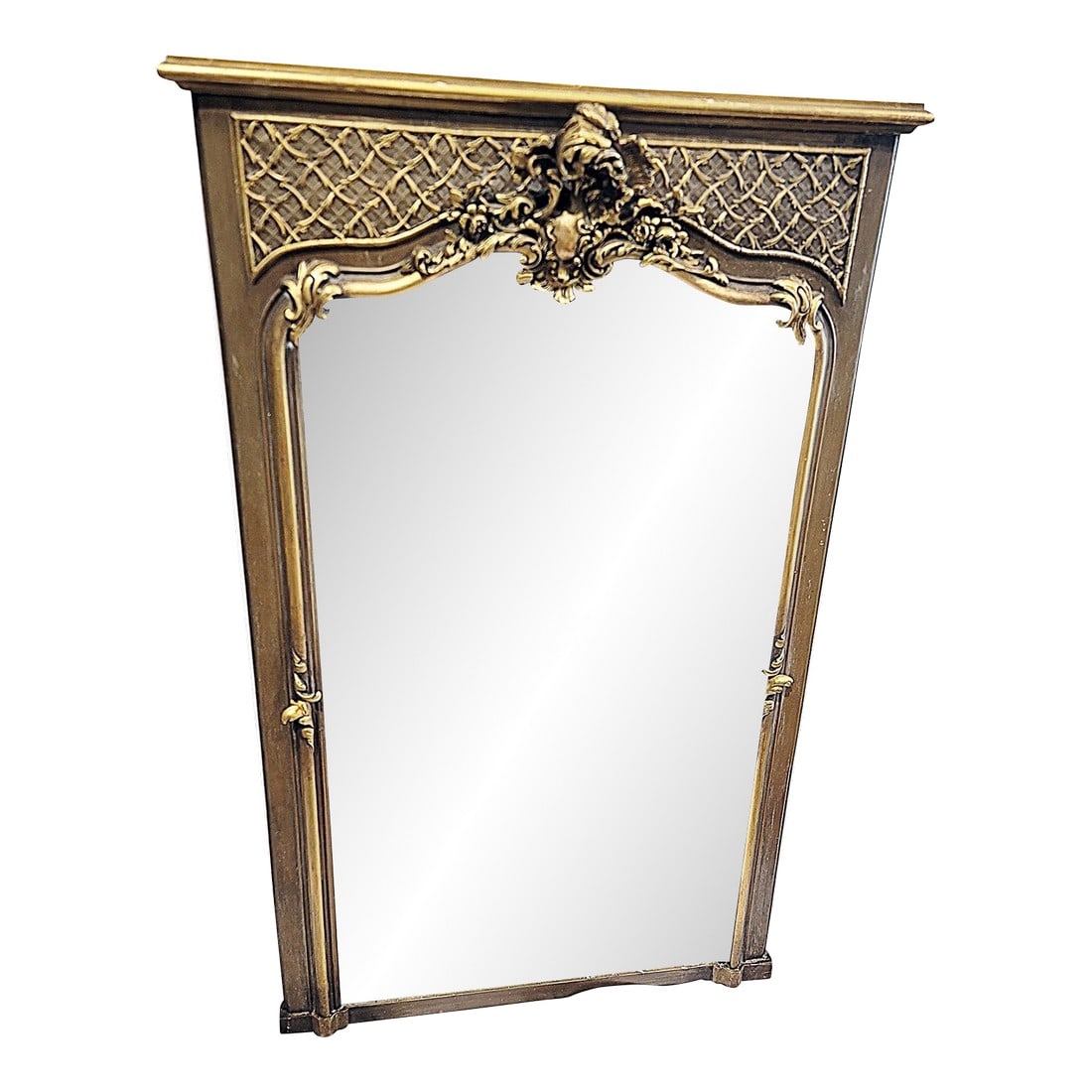 19c French Rococo Louis XV Style Gilt Wall Mirror (1 of 8)