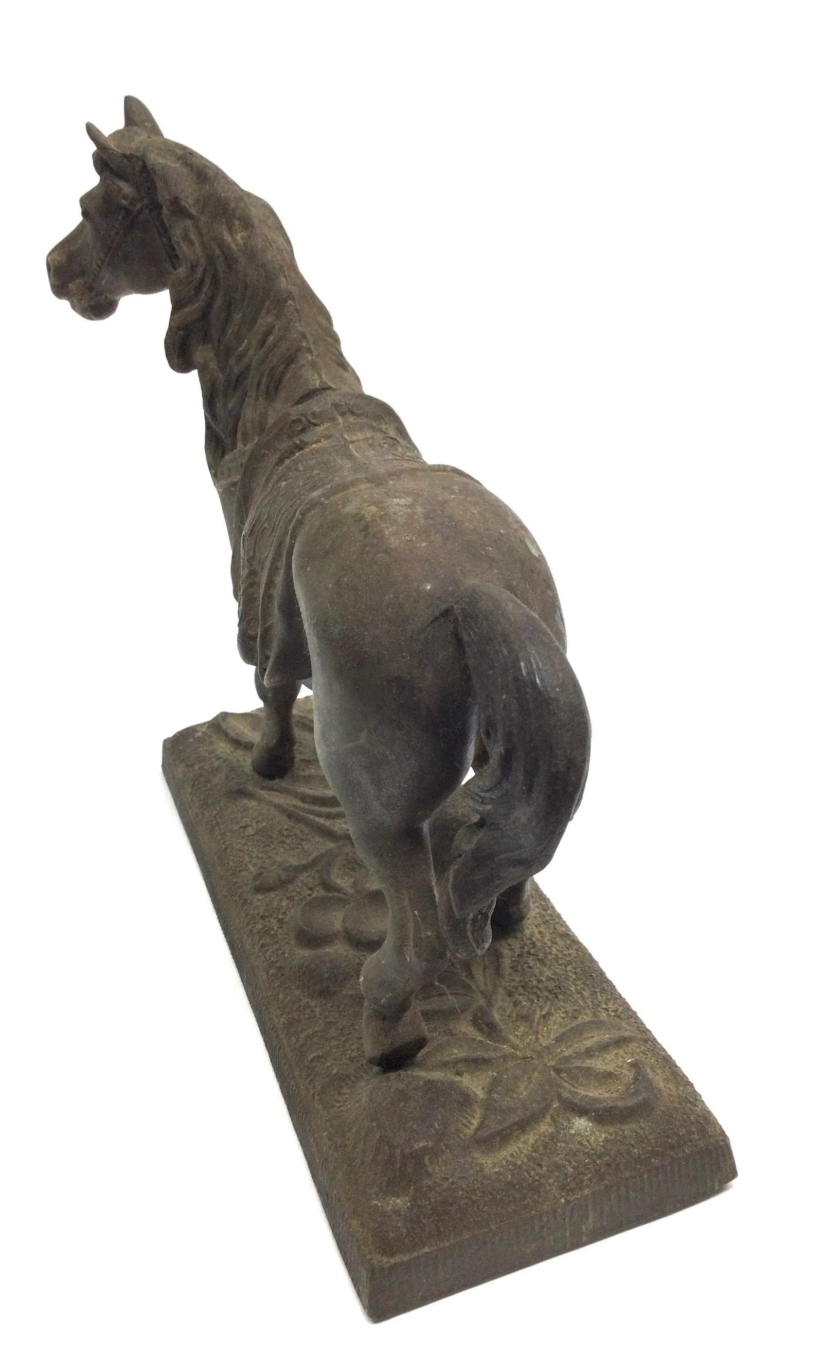 Antique Bronze Style Horse Sculpture - 7