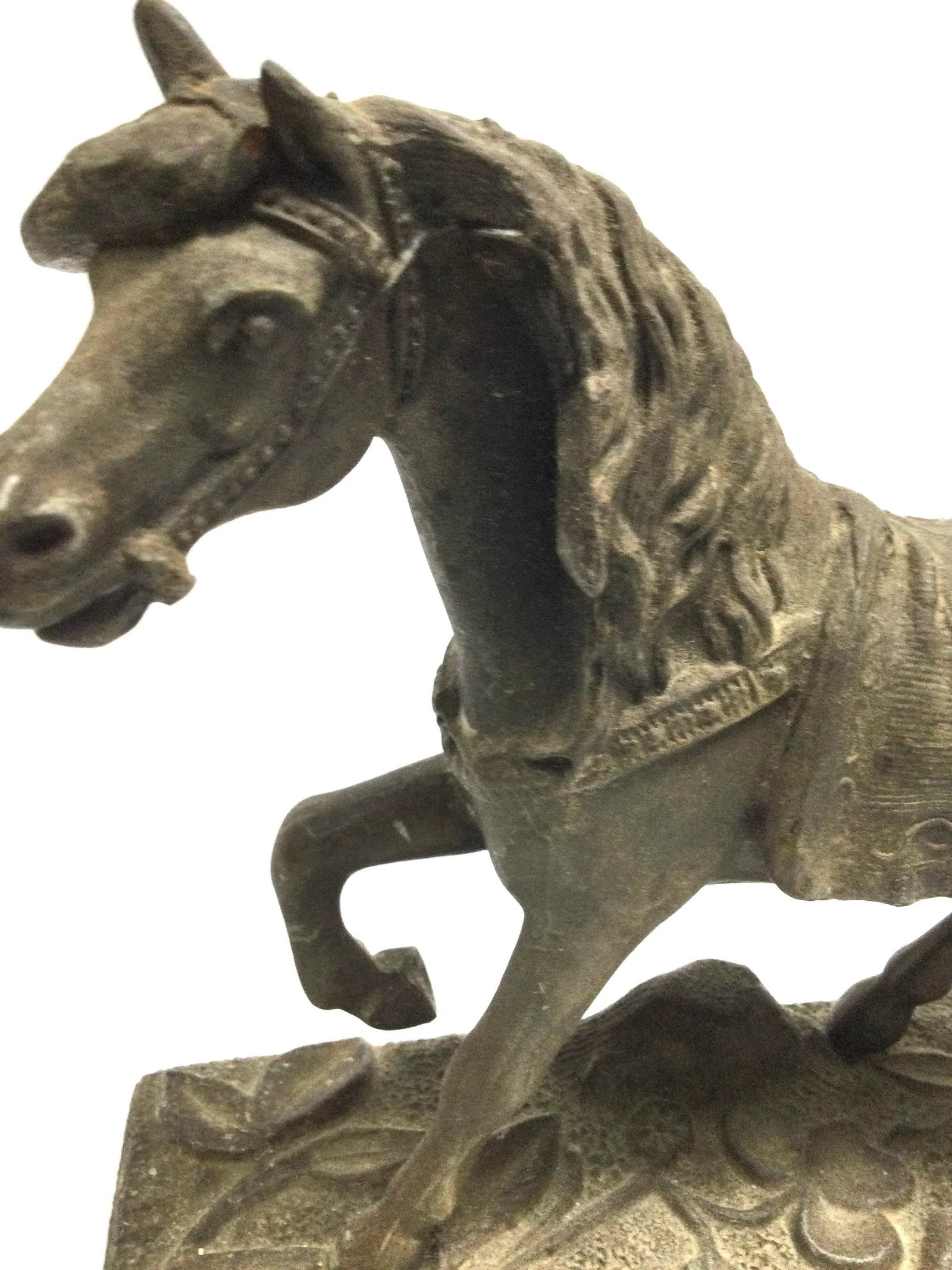 Antique Bronze Style Horse Sculpture - 8