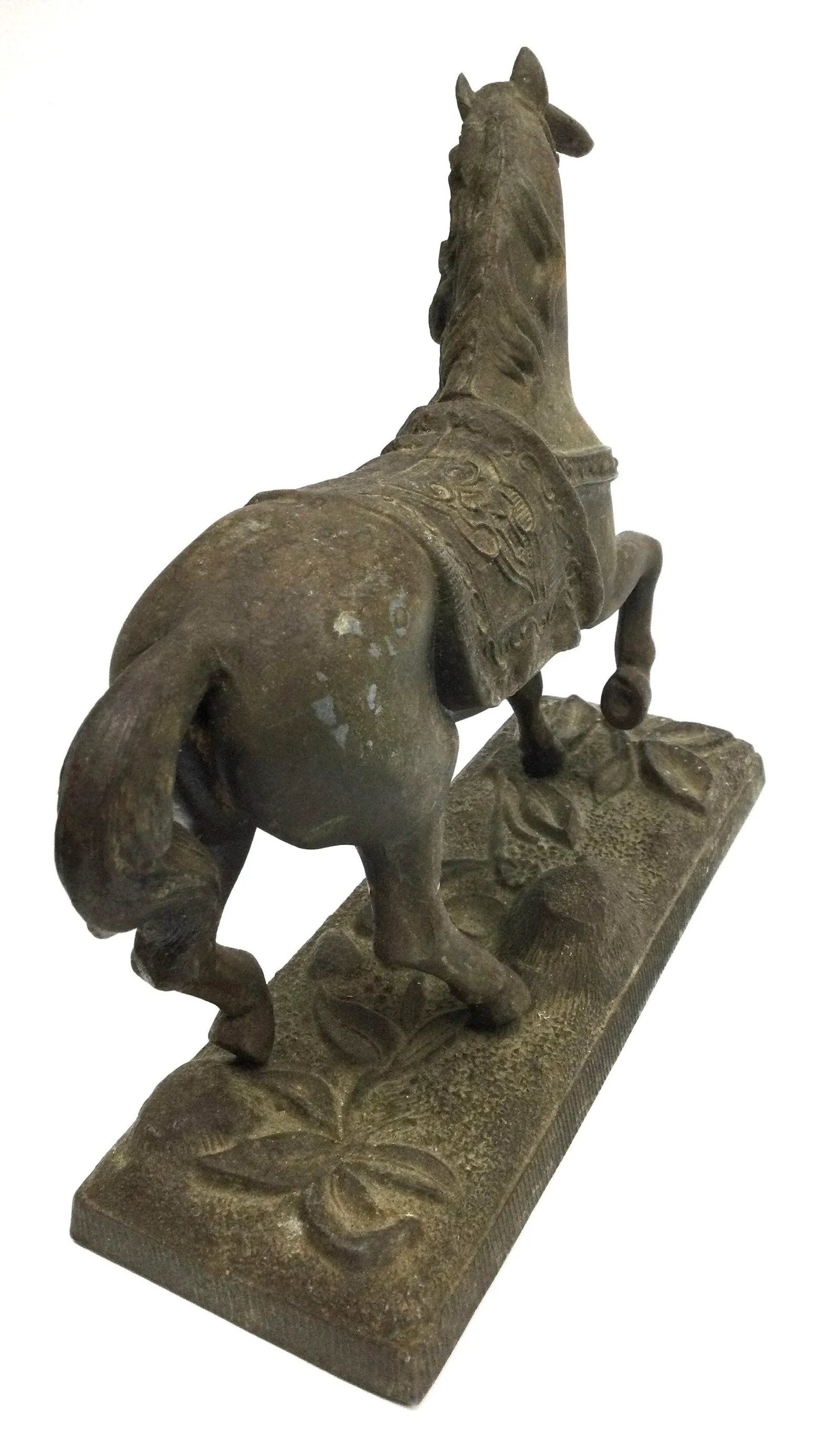 Antique Bronze Style Horse Sculpture - 9